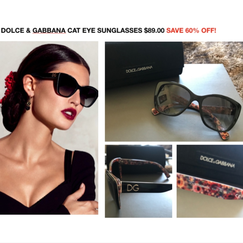 Beautiful and Sleek Dolce & Gabbana Cat Eye Sungla